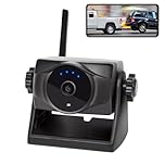 INSEETECH 1080P Magnetic Wireless Reversing Camera,90 Days Standby Rechargeable Battery, Waterproof IP69K,Night Vision, Rear/Front View Camera for Caravan Trailer Pickup RV Car for iPhone iPad Android