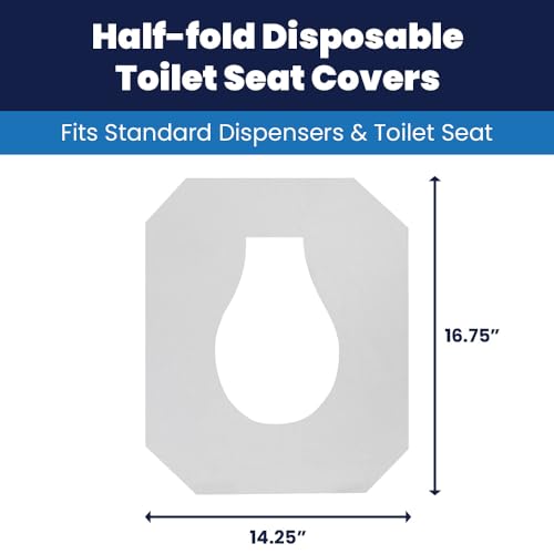 Image of Hospeco Discreet Seat DS-1000 Half-Fold Toilet Seat