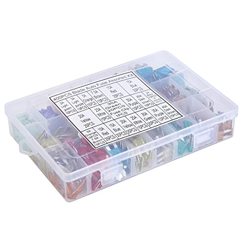 Kit de automoción surtido 400 piezas con extractor para coches, camionetas, SUVs, ATV y barcos en plástico transparente y aleación de aluminio miniatura 5