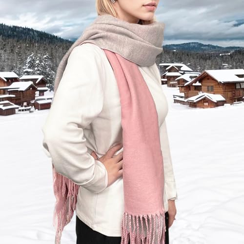 Winter Scarf for Women Pashmina Shawls and Wraps Ladies Cashmere Feel Reversible Scarves for Evening Wedding Dress3