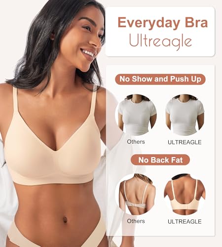 Bras for Women No Underwire - Womens Bralettes Seamless Wireless Padded Bra Comfortable Tshirt Bras4