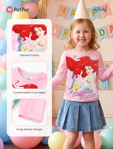 Image of Disney Kids Birthday Shirts 2-9Y, Cute Graphic Tees, Birthday Party Outfit