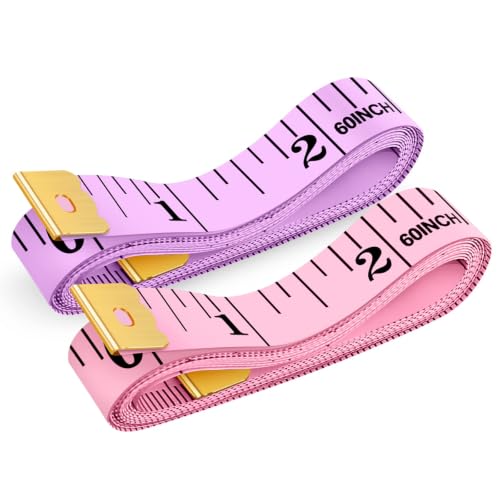 iBayam Pink Tape Measure, Soft Ruler Measuring Tape, Pastel Pink, Purple