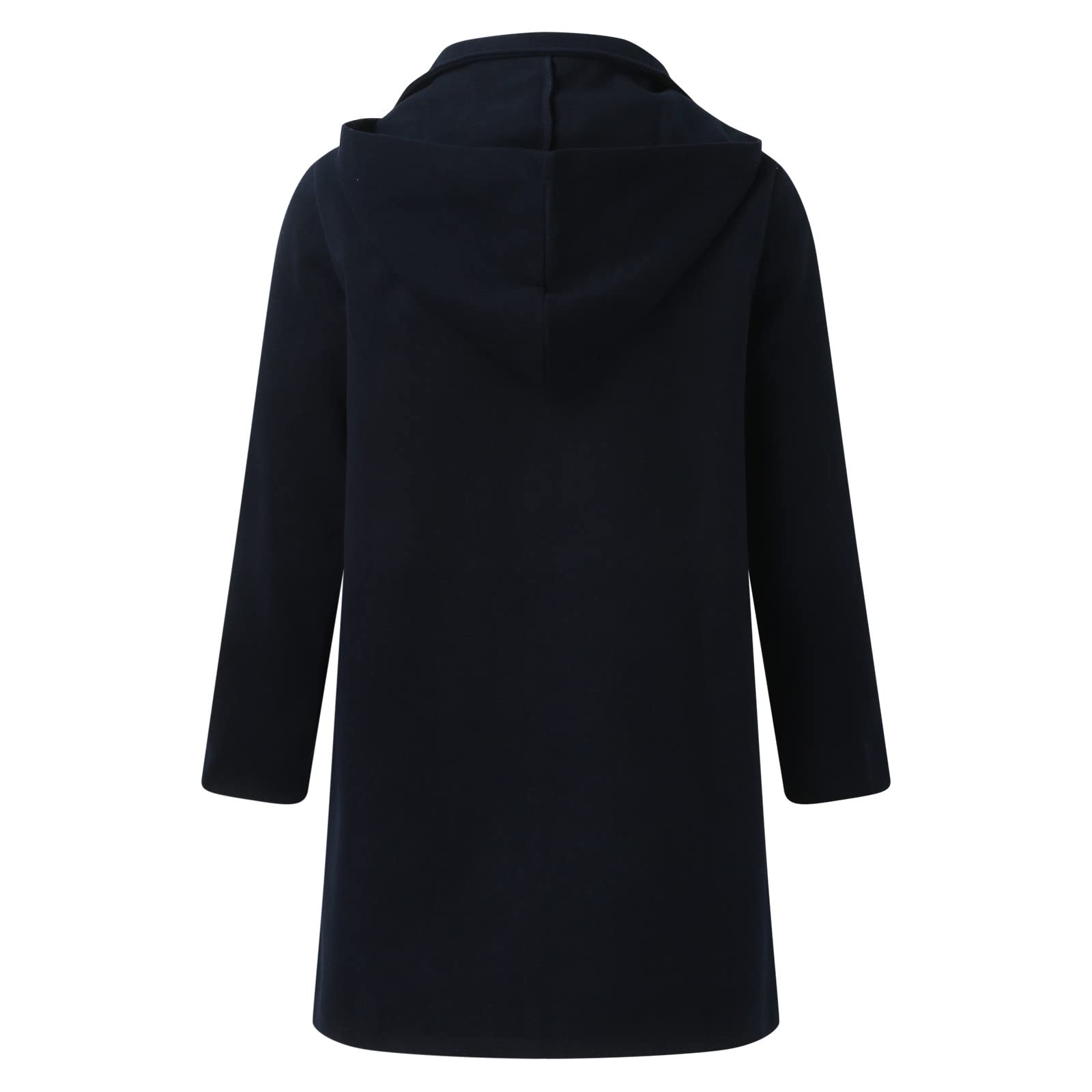 Genérico Chaqueta Hombre Invierno De Talla Grande Con Capucha Y Botones De Cuerno Y Forro Acolchado Solapa Abrigo Hombre Grueso Ideal Para Otoño E Invierno Cálido Duradero