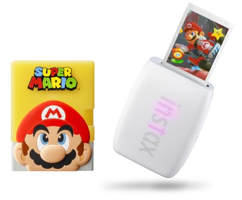 Image of Fujifilm Instax Mini Link 3 Super Mario Smartphone Printer (Printer + Silicone Case) | Bluetooth 5.1, Prints 2x3 Film, USB-C, ~15 Second and Print, ~100 Prints