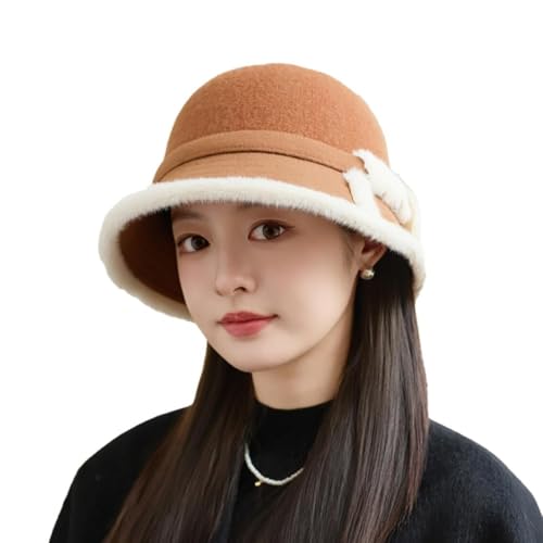 Chapeau cloche vintage 1920 femme bob tendance hiver chaud feutre