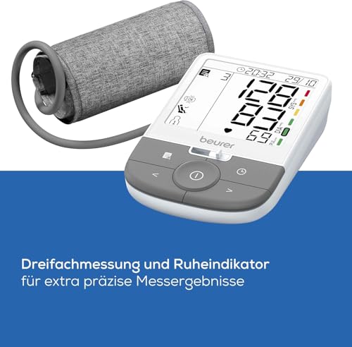 Beurer BM 53 Oberarm-Blutdruckmessgerät, made in Europe,klinisch validiert, AFib-Erkennung zur...