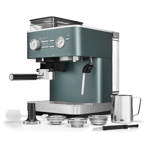 KitchenAid-Semi-Automatic-Espresso-Machine-with-Burr-Grinder-25L-Juniper-KES6551JP KitchenAid Semi Automatic Espresso Machine with Burr Grinder 25L Juniper KES6551JP