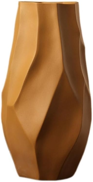 Vase Ceramic Vase Modern Decoration Simple Living Room Flower Arrangement Dried Flowers Home Decoration TV Cabinet Decoration Suitable for Dining and Living Room Home decoratio