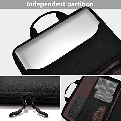 Image of Hseok Laptop Sleeve 13-14 Inch Case Briefcase Compatible with MacBook Neo Pro 14 M5 /M4 /M3 /M2 /M1, All Models 13.3 Mac Air /Pro, XPS 13 14, Most Popular 13 inch-14 inch Notebooks,B04K01
