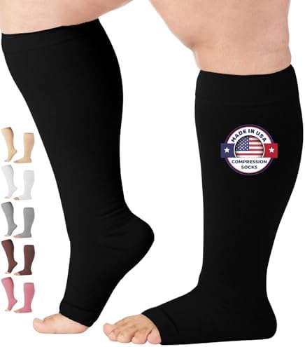 Mojo Toeless Compression Socks for Women and Men 20-30 mmHg Open Toe - AB211