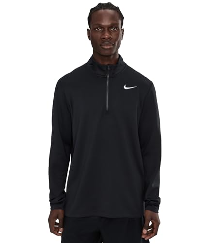 Nike, Men's, Victory Dri-FIT 1/2-Zip Golf Top, Black/Black/White