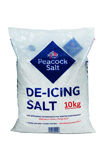 Peacock 10KG White De-Icing Rock Salt