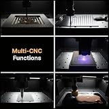Genmitsu Cubiko frezarka CNC z obudową, frezarka PCB, Smart Desktop CNC z automatycznym sondowaniem Z, obsługa WiFi i aplikacji, idealna do polerowania, rysowania, obróbki drewna