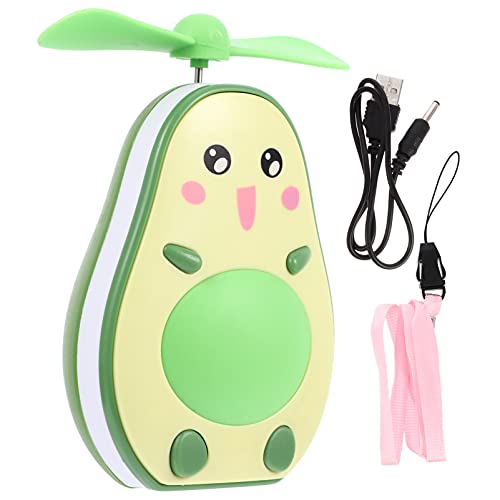 Wakauto Handheld Mirror 1 Set Essentials Green for Makeup Led Mini USB Charge Hand-held Air Vanity Girls' up Folding