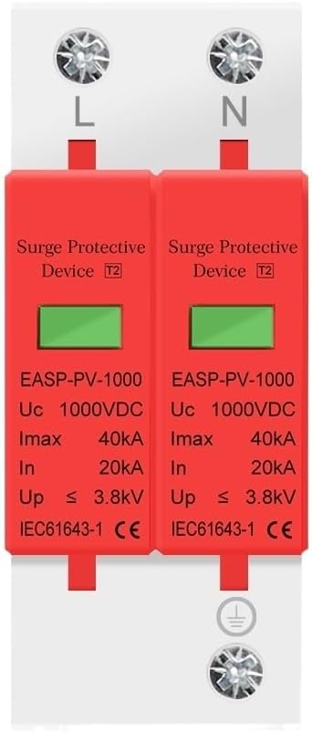 SPD DC 500V 800V 1000V 2P 20~40KA Lightning Surge Protection Protector Device Arrester Low Voltage House 2 Poles PV Photovoltaic(DC 800V)