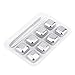 Cooling Stone for Beer, Reusable Stainless Steel Ice Cubes Set Cooling Cubes Chilling Rocks with Tong for Whiskey Vodka Wine Beer and All Drinks (Color : #3)