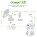 Belmikal 19mm 2 pc Flange Compatible with Spectra S2 S1 9 Plus Ameda MYA Motif Luna Cimilre Breastpumps Replacement to Spectra Pump Parts and Spectra Flange. Compatible with Spectra Parts/Accessories