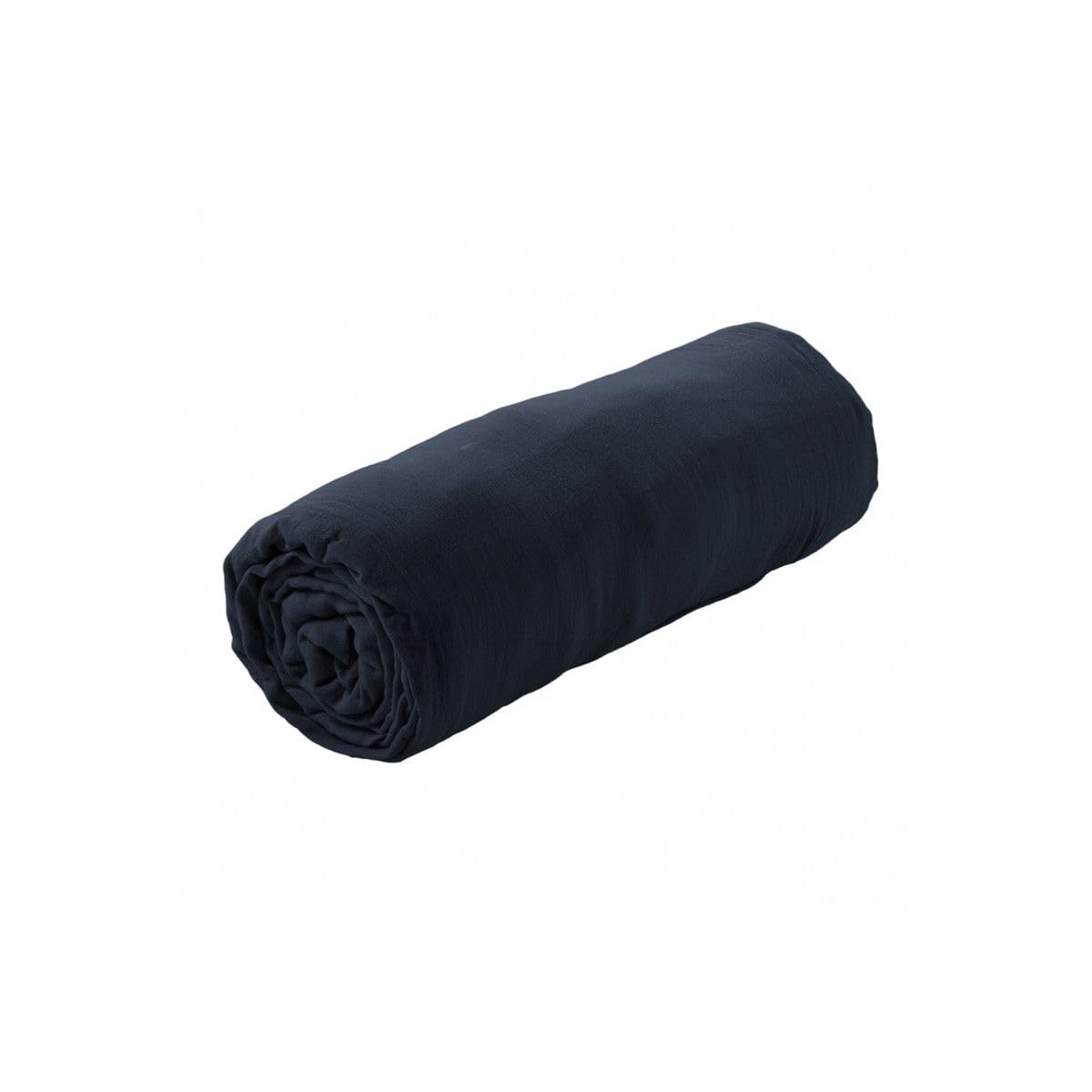 AltoBuy OUREA - Drap Housse 140x200cm Gaze de Coton Minuit