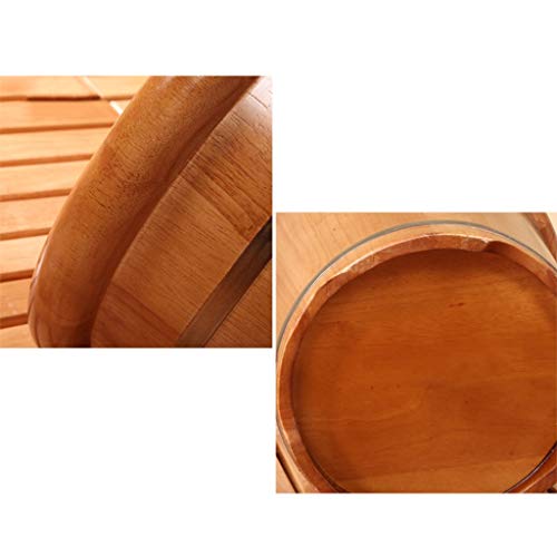 Baño de pies de madera para pedicura sin ruedas miniatura 7