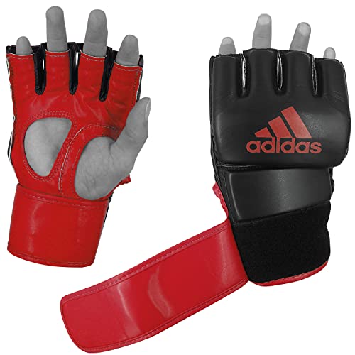 Adidas Mma Gloves - Grappling Hook & Loop Training Gloves - For Men & Women Gloves With Open Palm - For Mma, Boxing, Kickboxing, Training, & Fitness (Black/Red, Small) #TOP17