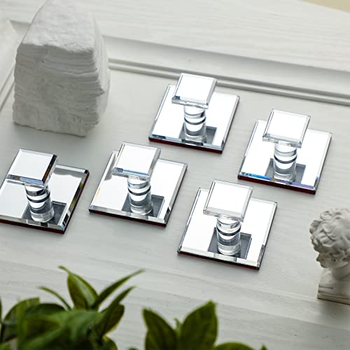 Bouton en acrylique transparent aspect cristal pour tiroir et armoire