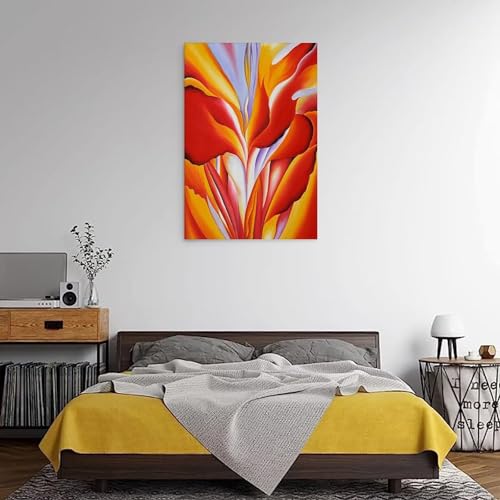Impression murale fleurs de feu tableau impressionnisme abstrait - 3