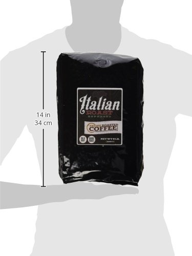Fresh Roasted Coffee, Italian Roast, 5 Lb (80 Oz), Dark, Kosher, Whole Bean #TOP6