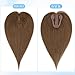 SLEEKALON Hair Toppers for Women Real Human Hair, 8x10cm Medium Brown Remy Hair Topper for Women with Thinning Hair Topper Wiglets Top Hair Piece to Cover Grey Hair(12 Inch,Medium Brown)