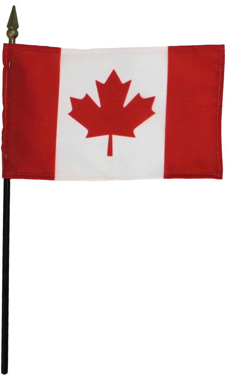 Drapeau Canada bâtonnet miniature 10x15 cm emblème Annin
