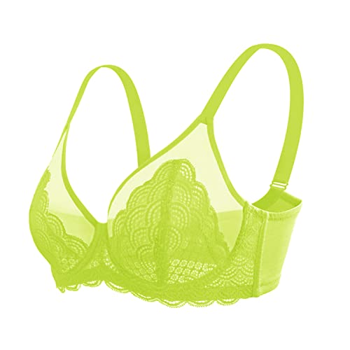 Hsia Minimizer Bras For Women Unlined Bras With Underwire Full Coverage Lace Plus Size Kelly Green Bra 36Ddd #TOP5