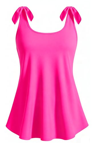 Women's Flowy Tankini Top Only- Modest Swimsuit Top Tie...