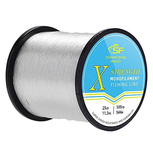 Image of SF Monofilament Fishing Line Premium Spool X-Strong Mono Nylon Material Leader Line for Saltwater Freshwater 8 /10 /12 /15 /20 /25 /30 /40 /50 /60 /80 /100LB