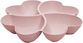 LYOR - Petisqueira de Bambu e Pp Lines Rosa 27cm x 27cm x 4,5cm