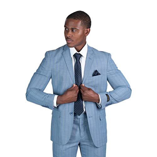 Slim Fit 2 Button Pinstripe Blazer Dinner Jacket 79183