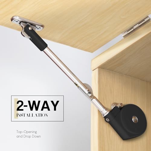 MORINBO Lid Stay 105 Degree Open with Soft Close, Lid Support for Toy Box and Upward Top-Opening Flap Doors, Easy to Install (Pack of 1) - Image 4