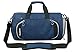 Gym Sports Small Duffel Bag for Men and Women with Shoes Compartment - PULCHER (X-Small, Blue)