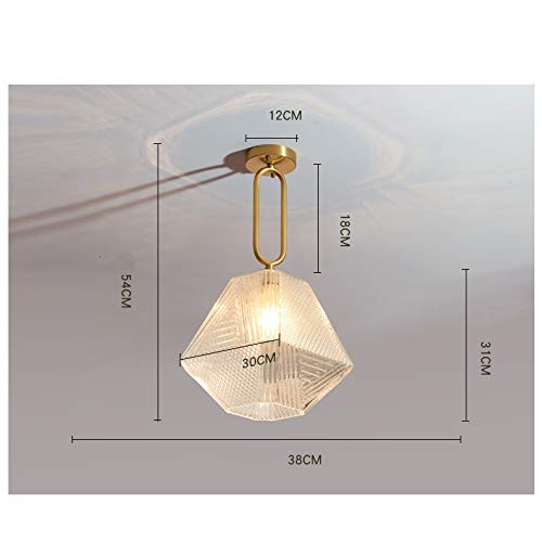 Lustre LED moderne or pour remplacer un plafonnier sombre - 4