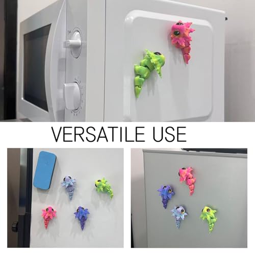 4 Imánes de Salamandra 3D Articulados para Refrigerador miniatura 2