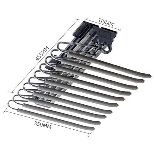 Rack de pantalons extensible avec 10 bras amovibles pour optimiser l'espace du dressing - 2