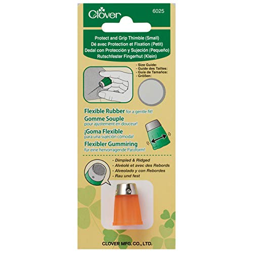 Dedal Clover Protect & Grip S para hacer patchwork cómodamente en casa 2