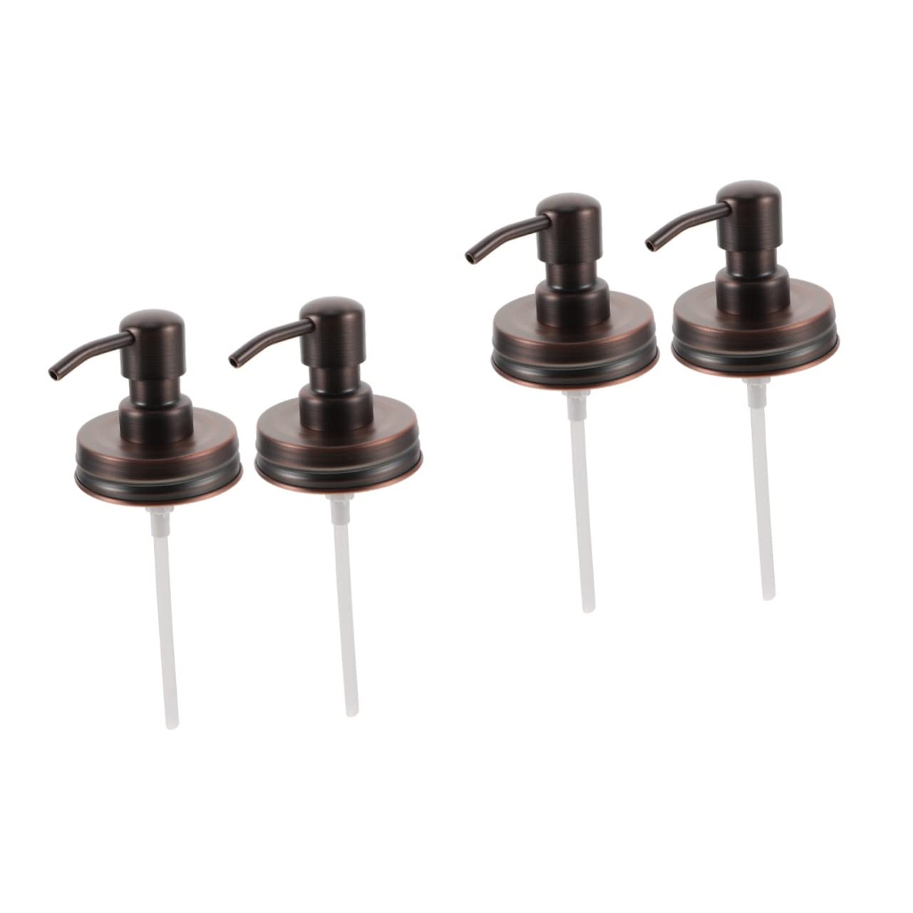 BESTYASH 2 Set Coperchio Dell'ugello in Acciaio Inossidabile Sostituzione Muratore Lavaggio A Mano Contenitori Coperchio Del Distributore Di Barattoli Di 2 Pezzi*2