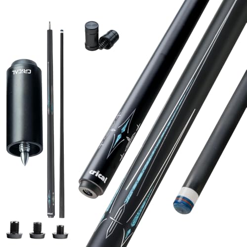 Tacón de billar de fibra de carbono 58 pulgadas con extensión miniatura 1