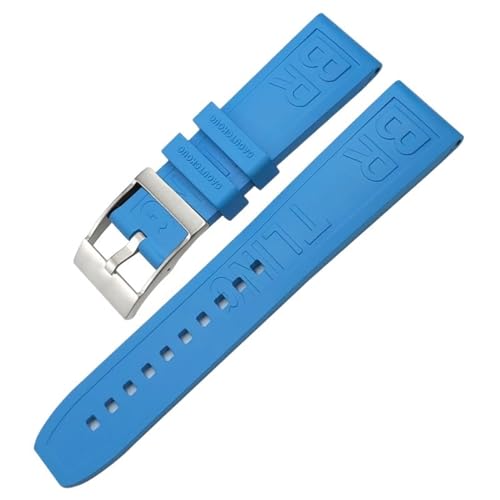 Correas de reloj de goma fluoradas impermeables contra el sudor