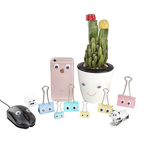 decora 20mm 500pc round wiggle googly eyes with self-adhesive