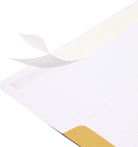 Miniatura 5 de Paper Junkie Paquete de 50 sobres autoadhesivos dorados metálicos A7 para tarjetas de 5 x 7 pulgadas, juego a granel de sobres dorados para bodas,