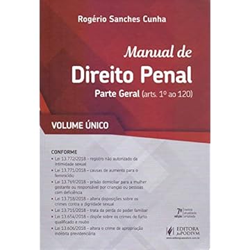 Capa do livro Manual de Direito Penal: Parte Geral (Arts. 1º ao 120)