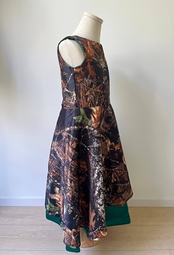 DINGZANCAMO Satin and Camo Pageant Wedding Dresses Flower Girl Dress 20253