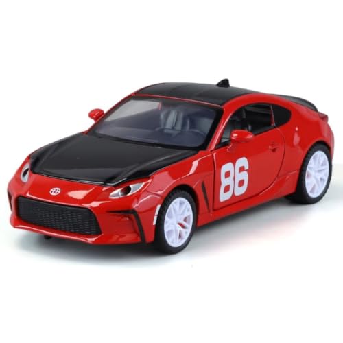 Image of Toyota GR86 Die Cast Metal Toy Car 1:32 Scale with Light & Sound, Pull Back Action, Openable Doors, Hood & Trunk, Collectible Sports Car Model for Kids & Adults