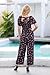 Love Welove Fashion Jumpsuits for Women Dressy Casual – Vacation & Garden Party Floral Wide Leg Smocked One Piece Romper Outfit